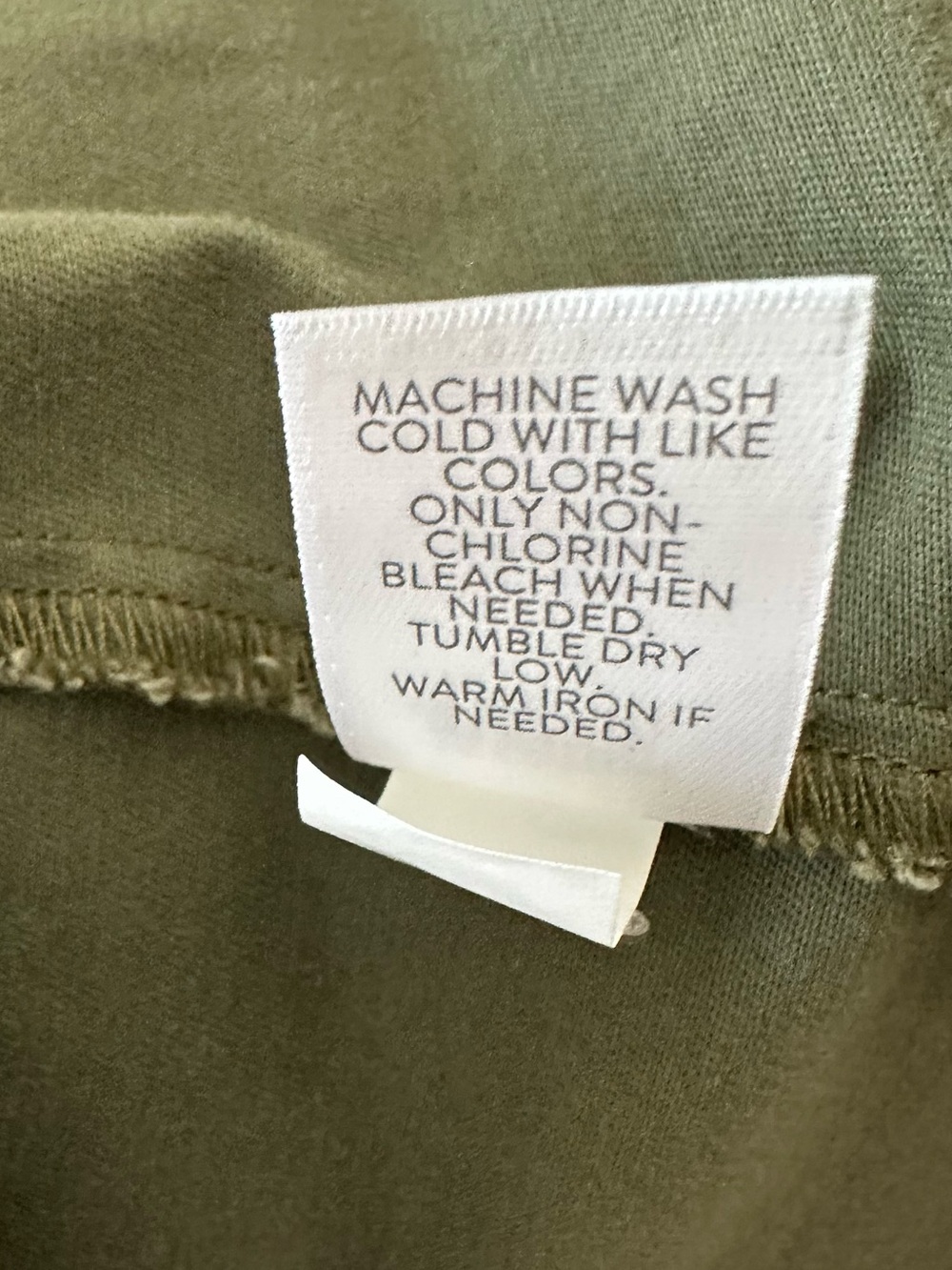 J Jill Olive Green Utility Jacket Fabric Tie  Cinch Waist Cargo Pockets Sz L EUC - Picture 6 of 6